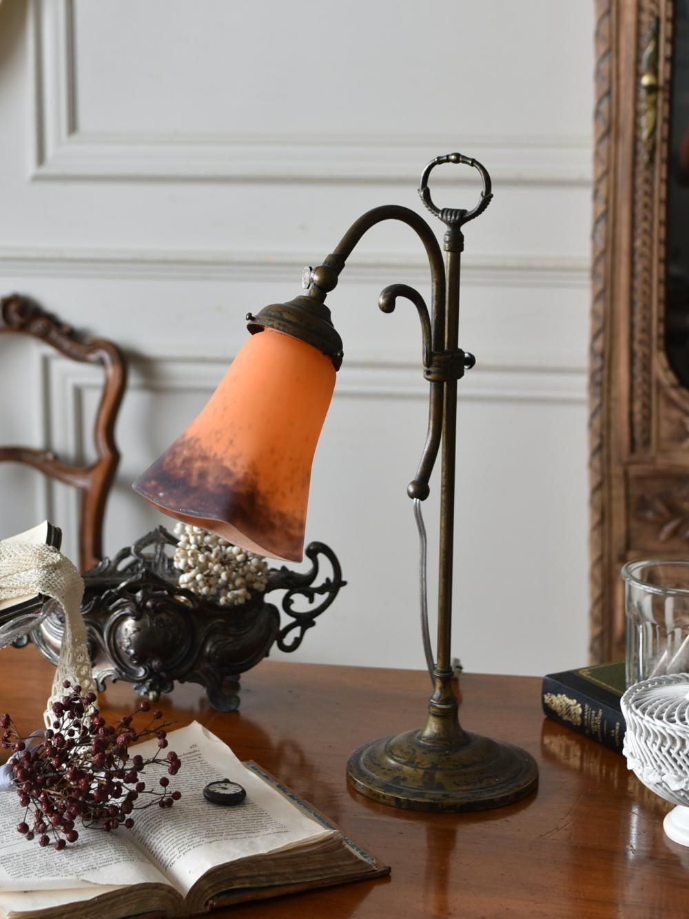 デスクランプ.14 フランス照明 テーブルランプ ミューラー兄弟