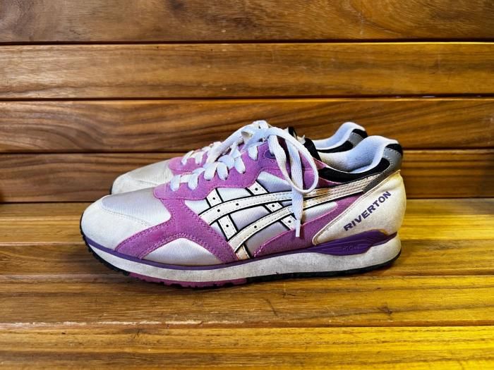 asics,90s,MADE IN CHINA,RIVERTON, purple,00s, running shoes,US8.5,USED