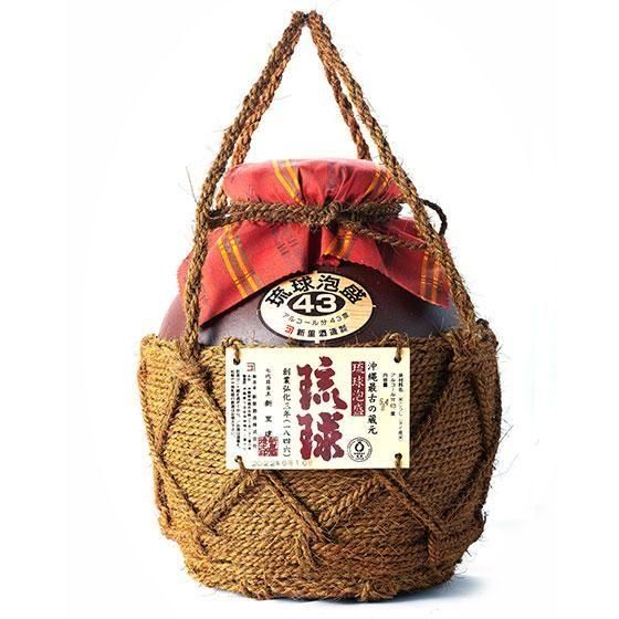 琉球シュロ巻き3升壺 | 沖縄最古の蔵元「新里酒造の泡盛通販サイト」