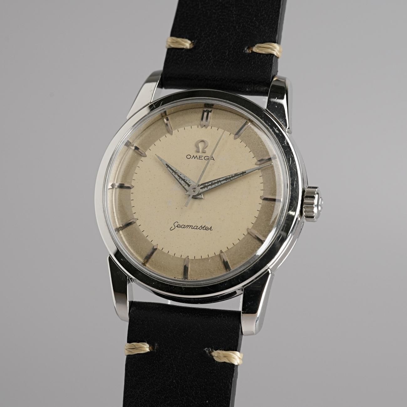 1957年 オメガ アンティーク シーマスター レア CAL420 手巻 2トン