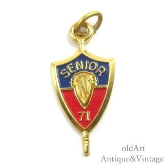 カレッジペンダントチャームネックレス - old Art Antique&Vintage