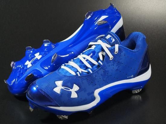 ○Under ArmourアンダーアーマーNatural○野球スパイク金具メタル○青