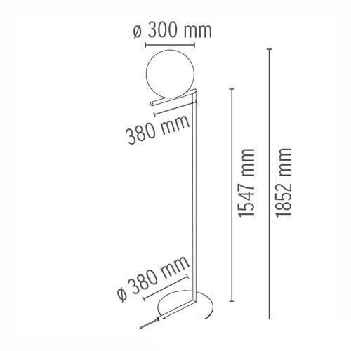 IC LIGHTS F2 IC ライツ F2（ブラック）フロアランプ ｜ FLOS フロス