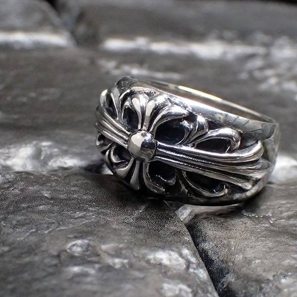 CHROME HEARTS (クロムハーツ) フローラル クロス リング - Freaks Market