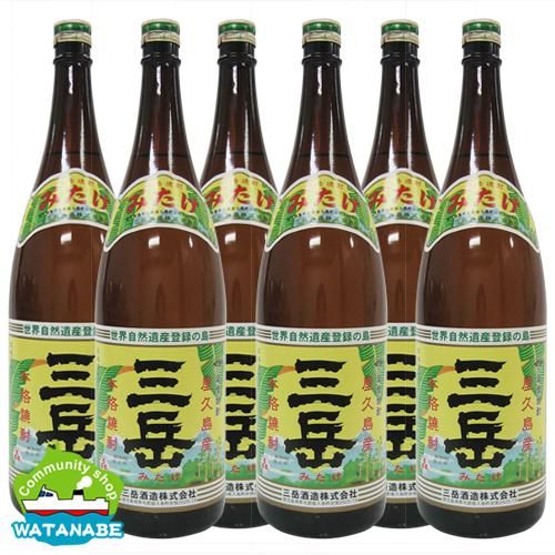 三岳1800ml 6本（プラステックケースで発送） - 焼酎三岳を本場屋久島