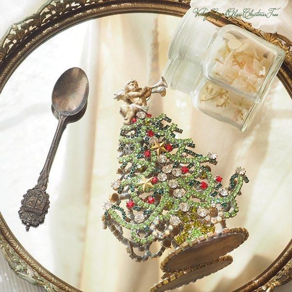 送料無料】天使 ヴィンテージ チェコガラスクリスマスツリー 2