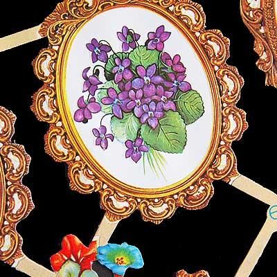 ドイツ クロモス【M】＜フラワーフレーム＞ - フランス雑貨・輸入雑貨