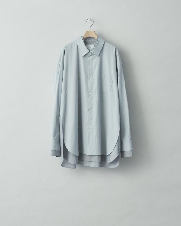 stein(シュタイン)/OVERSIZED LAYERED SHIRT/LB.Grey × Blue 通販