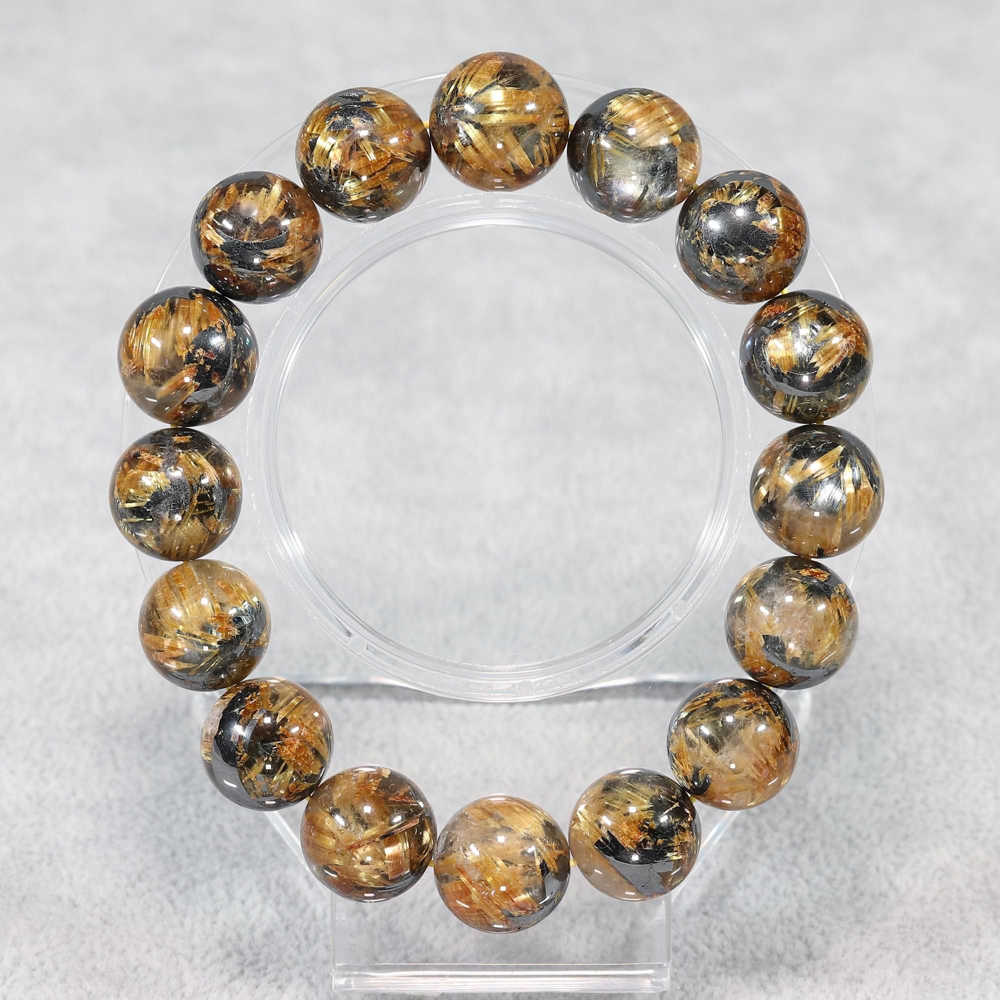 最高品質/力強さを感じる群晶タイプ】太陽放射タイチンルチルクォーツ