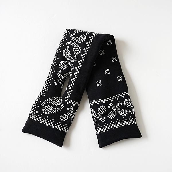 KAPITAL - 麻レーヨン バンダナ柄 KESAマフラー - BLUE NEON