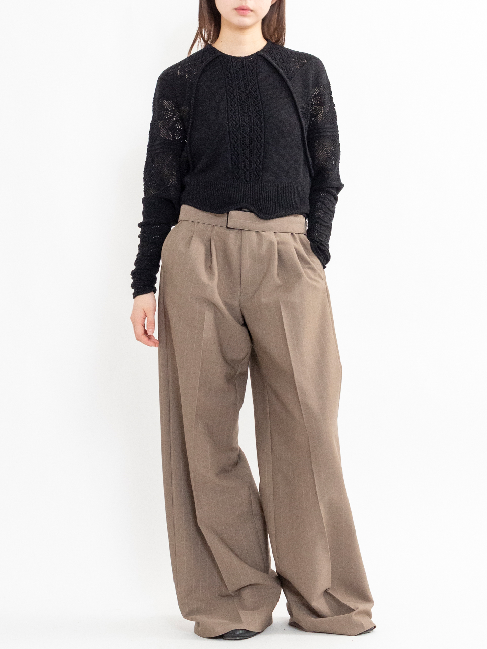 Lace Knitted Top-レースニットトップ-Mame Kurogouchi