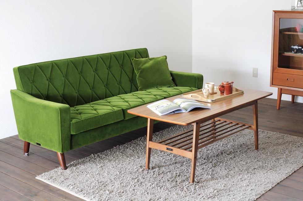 カリモク60 リビングテーブル大ウォールナット色 | Plain Table