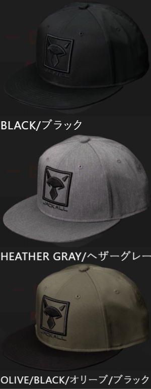 ジャッカル 撥水フラットビルキャップ