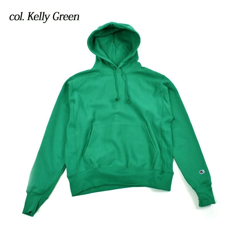 日本未発売 Champion Reverse Weave Hooded Sweatshirt Kelly Green
