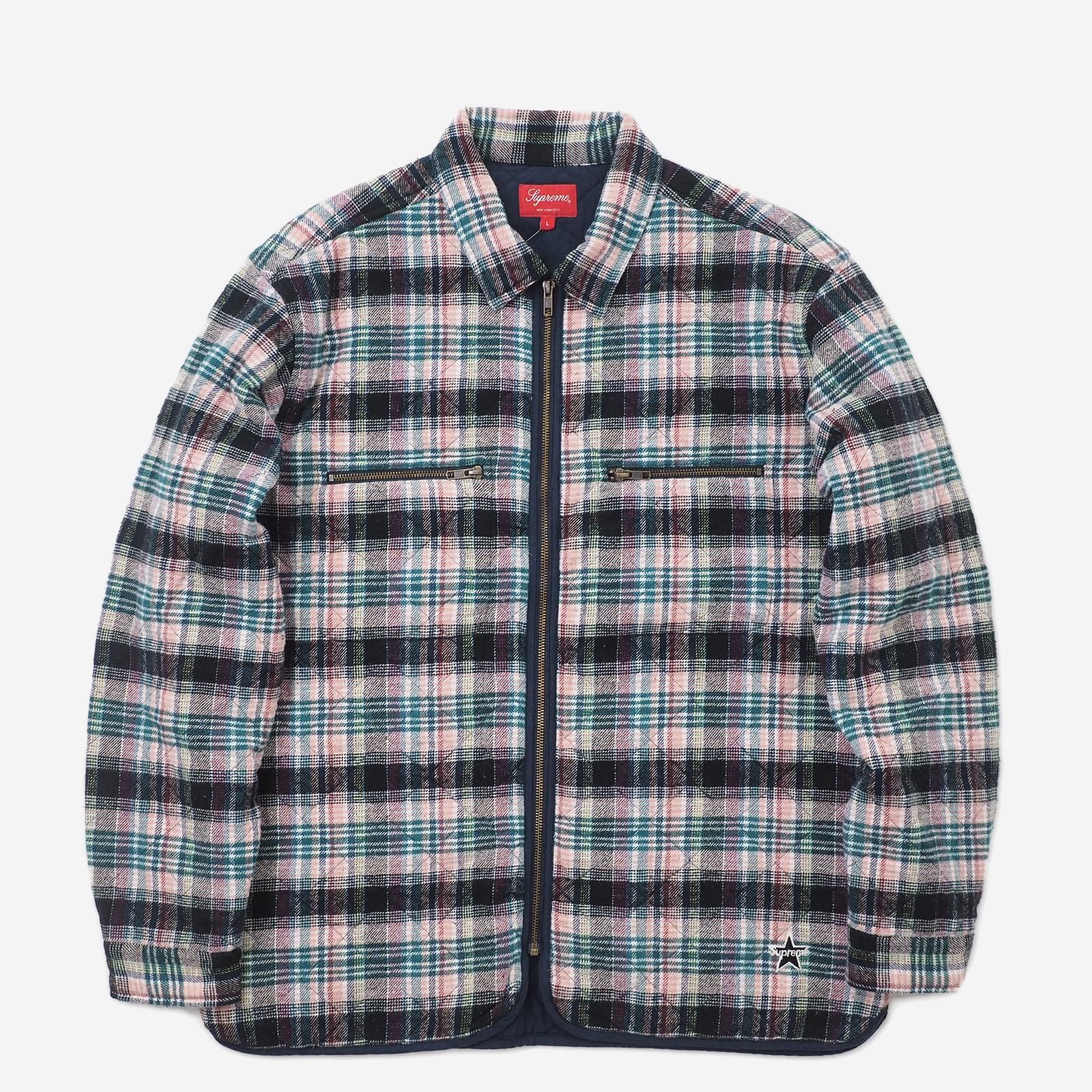 Supreme - Quilted Plaid Zip Up Shirt - ParkSIDER