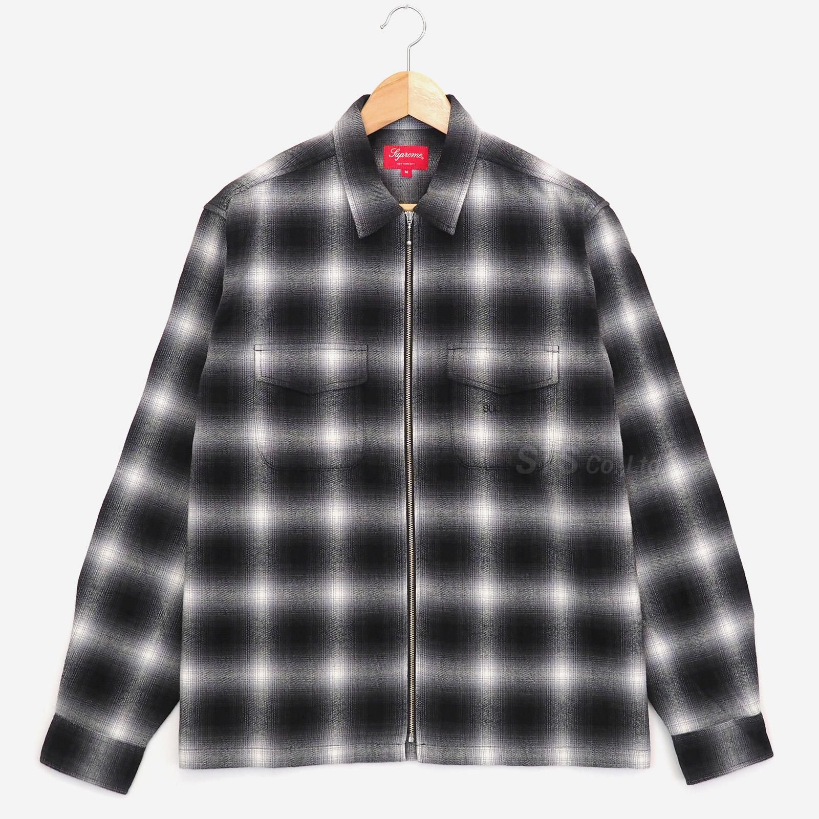 Supreme - Shadow Plaid Flannel Zip Up Shirt - ParkSIDER