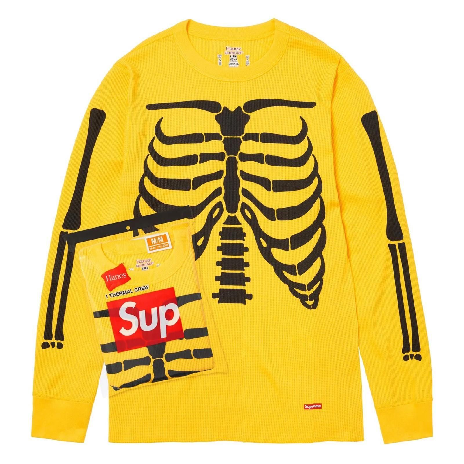 Supreme/Hanes サーマルクルー | 人気の骨プリント - ParkSIDER