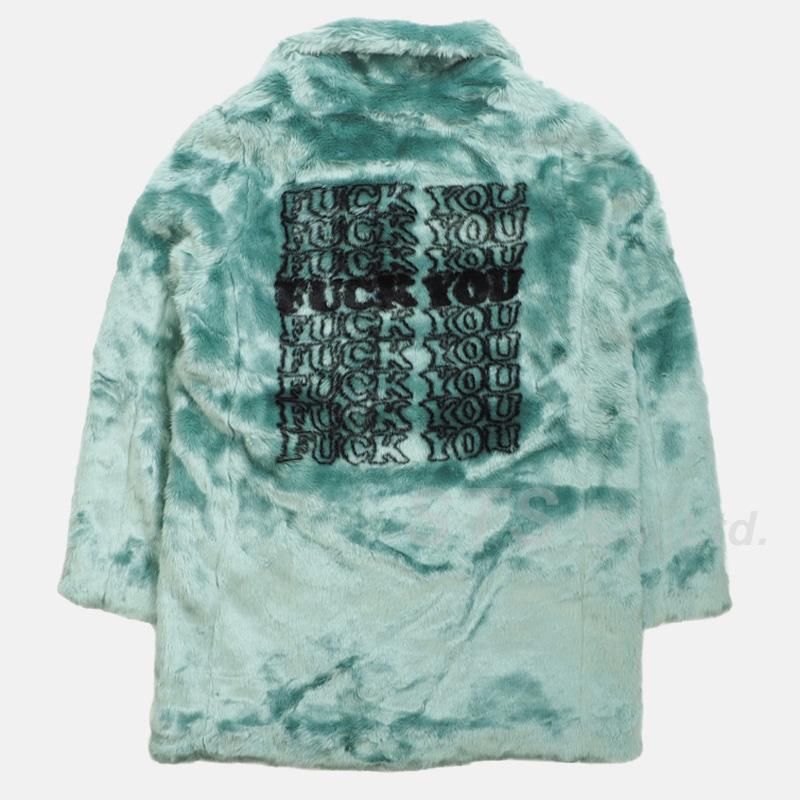 Supreme/HYSTERIC GLAMOUR Fuck You Faux Fur Coat - ParkSIDER