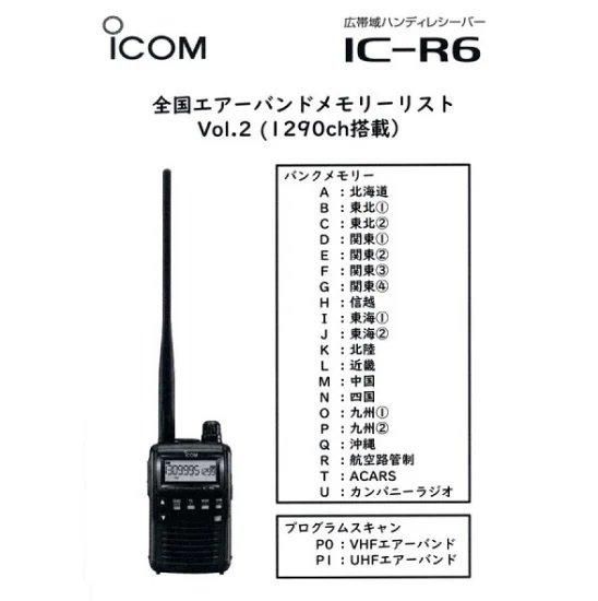 IC-R6 メタリックブルー エアーバンドメモリー アイコム(ICOM)