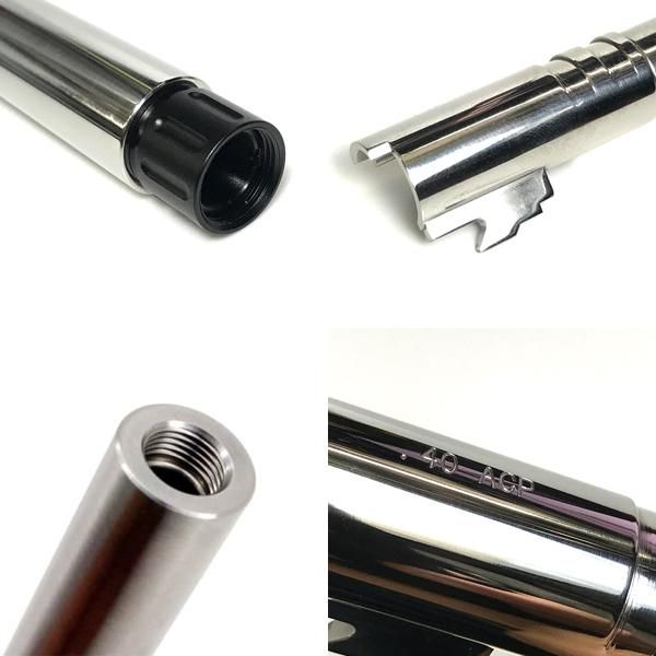 AIP マルイ ハイキャパ5.1対応 14逆ネジ付 SVステンレス BK スチール