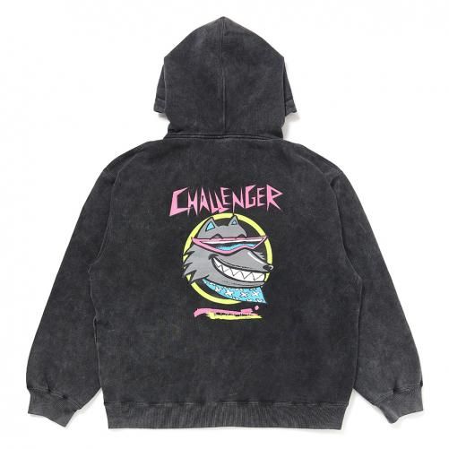 CHALLENGER チャレンジャー NEON WOLF ZIP HOODIE ネオンウルフ