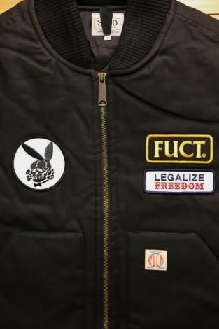 FUCT ファクト SSDD 『 LEGALIZE FREEDOM 』 VEST BLACK 3521 ( ダック