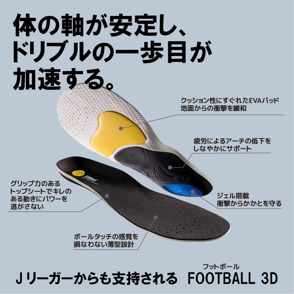 フットボール3D |インソール| シダスジャパン公式オンラインショップ