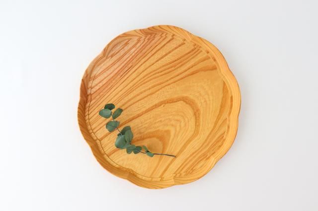 輪花盆｜大｜ケヤキ｜四十沢木材工芸/KITO｜和食器通販｜うちる｜和