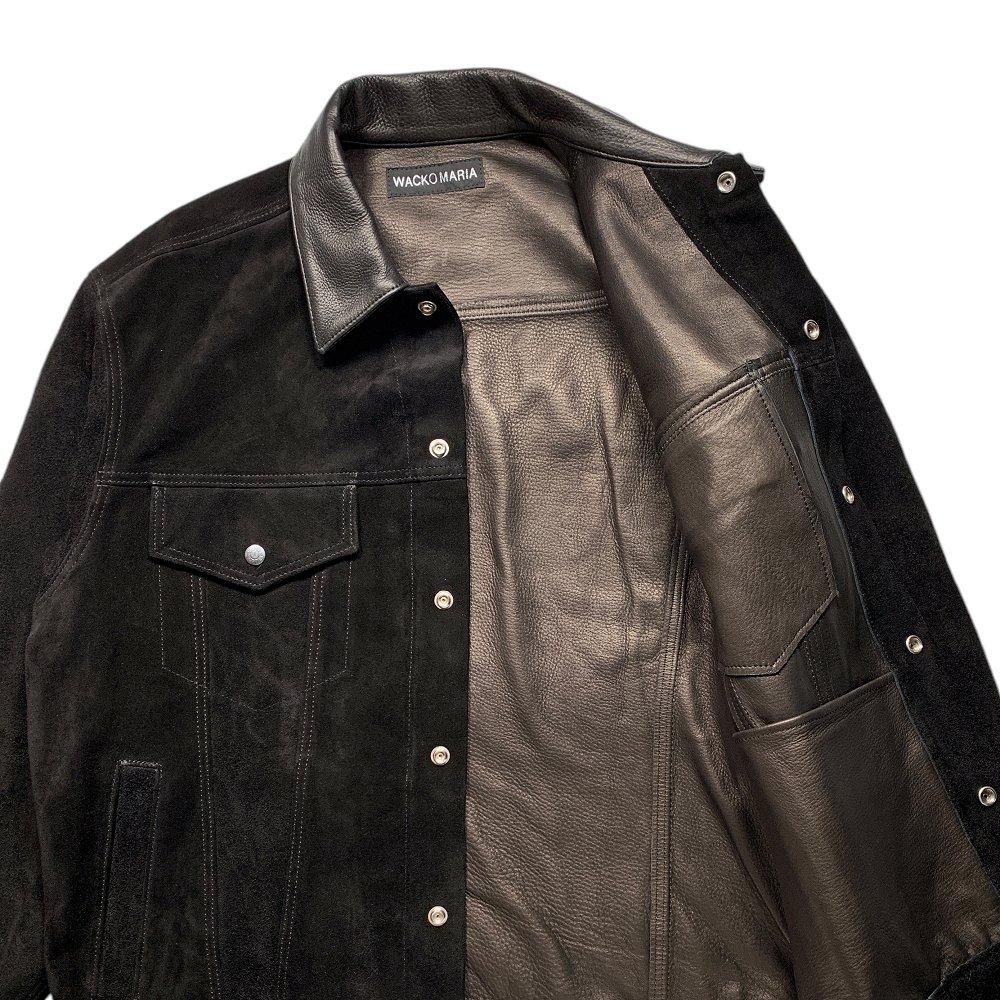 WACKO MARIA《ワコマリア》SUEDE LEATHER TRUCKER JACKET (BLACK
