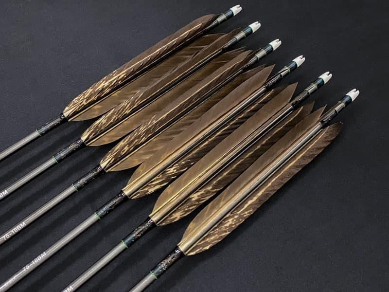 梓】カーボン矢 6本組 ミズノSST 75-18BM 黒手羽染抜 昇龍 - 大阪 猪飼