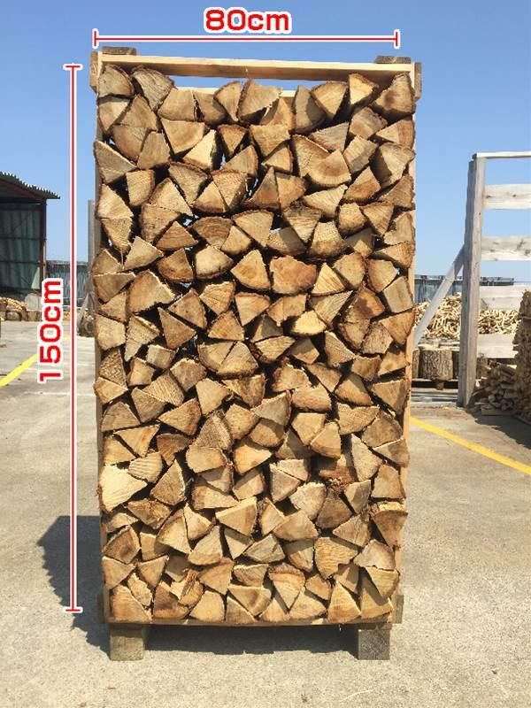 現地引取り】 次年度用 未乾燥ナラ（楢）100% ：36cm（中割）30束 260