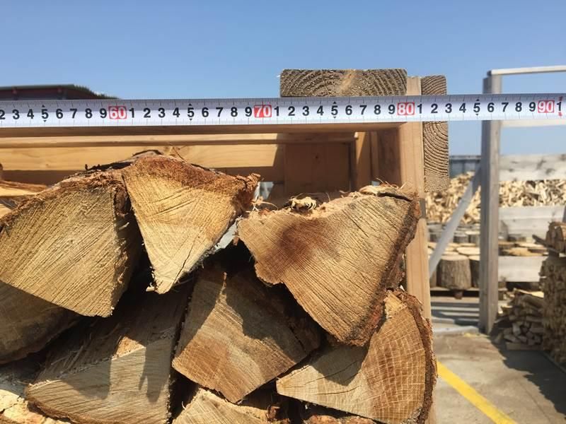 次年度用 未乾燥ナラ（楢）100% ：45cm（中割）24束：260～270kg - 薪