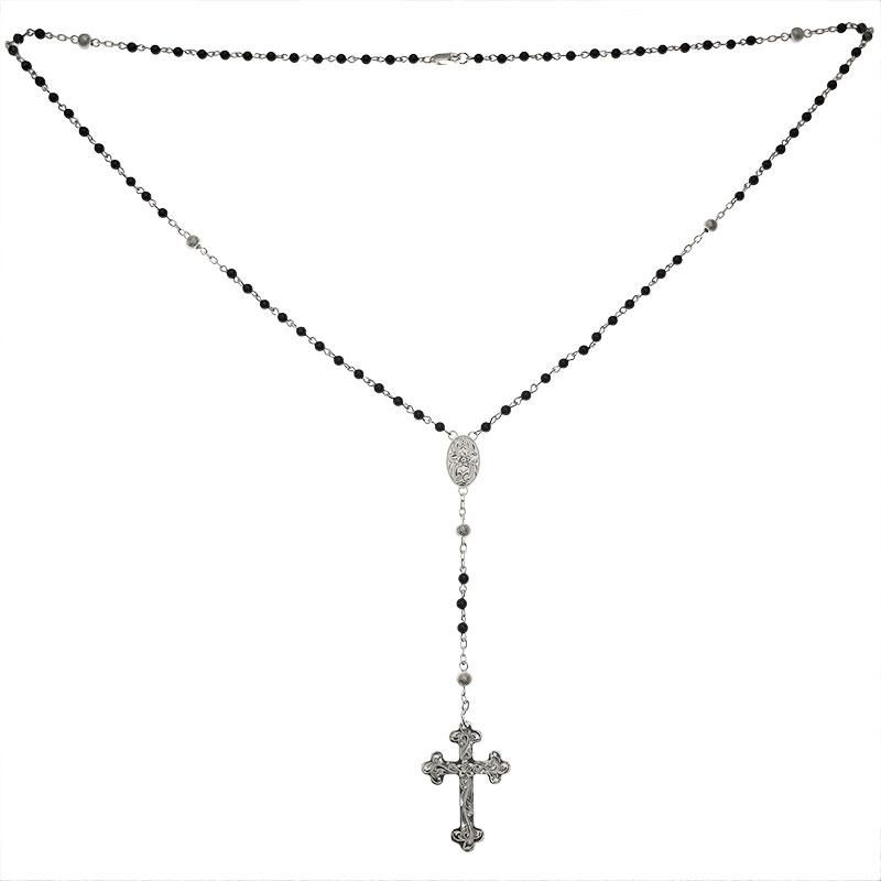 オニキスロザリオペンダント - ハワイアンジュエリー Lono（ロノ