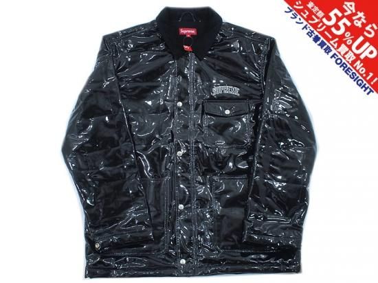 Supreme 'Quilted Patent Vinyl Work Jacket'キルティングワーク