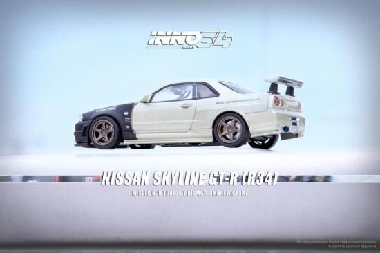 INNO 1/64 NISSAN SKYLINE GT-R (R34) M-SPEC NUR Tuned By Nismo
