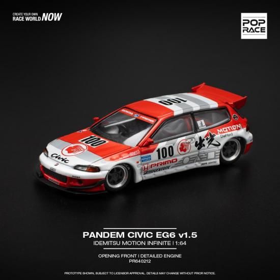 POP RACE 1/64 PANDEM CIVIC EG6 v1.5 IDEMITSU MOTION INFINITE
