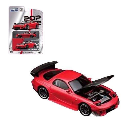 Pop Race x Enigma 1/64 MAZDA RX-7 (FD3S) RE-AMEMIYA WIDEBODY (Red