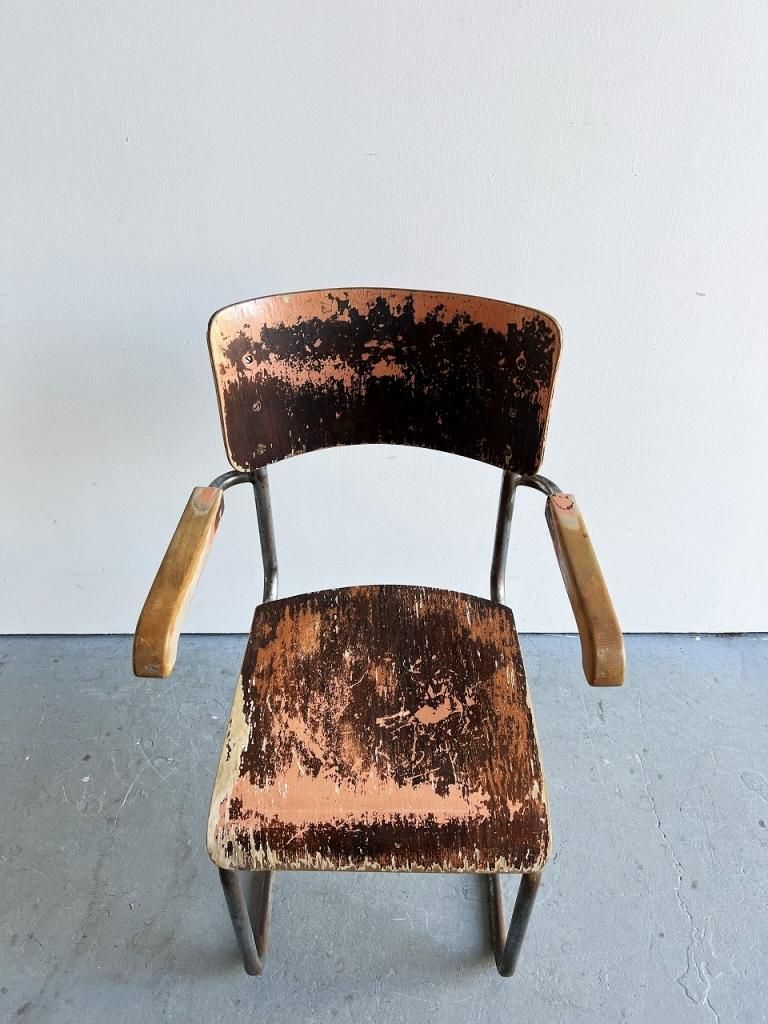 1920-40's ヴィンテージ ウッド カンチレバーチェア - アンティーク