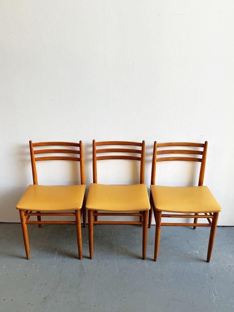 1960-70's ヴィンテージ ビニールレザー ダイニングチェア