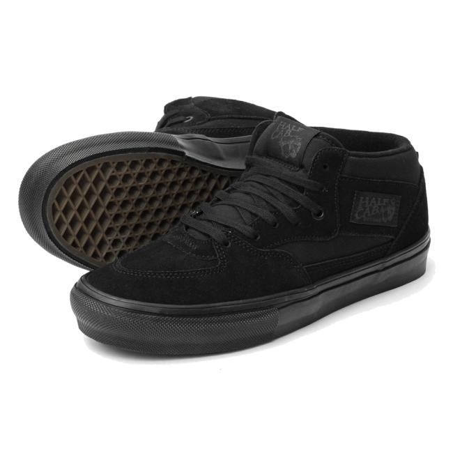 VANS SKATE HALF CAB / BLACK/BLACK（バンズ/ヴァンズ スケート ハーフ