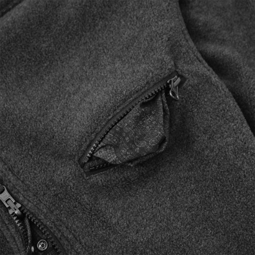 GX1000 REVERSIBLE POLAR FLEECE JACKET / BLACK (ジーエックスセン