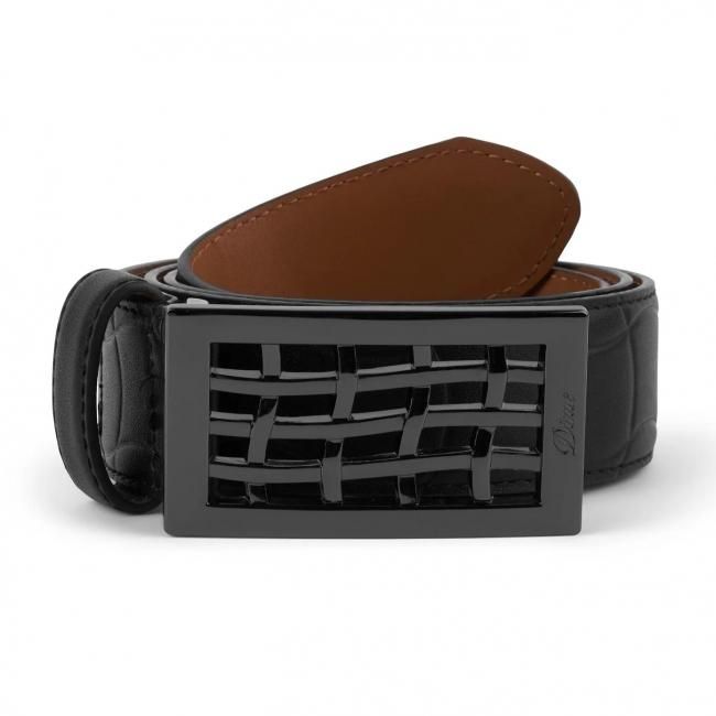 Dime Heavyweight Leather Belt / Black (ダイム ベルト) - HORRIBLE'S