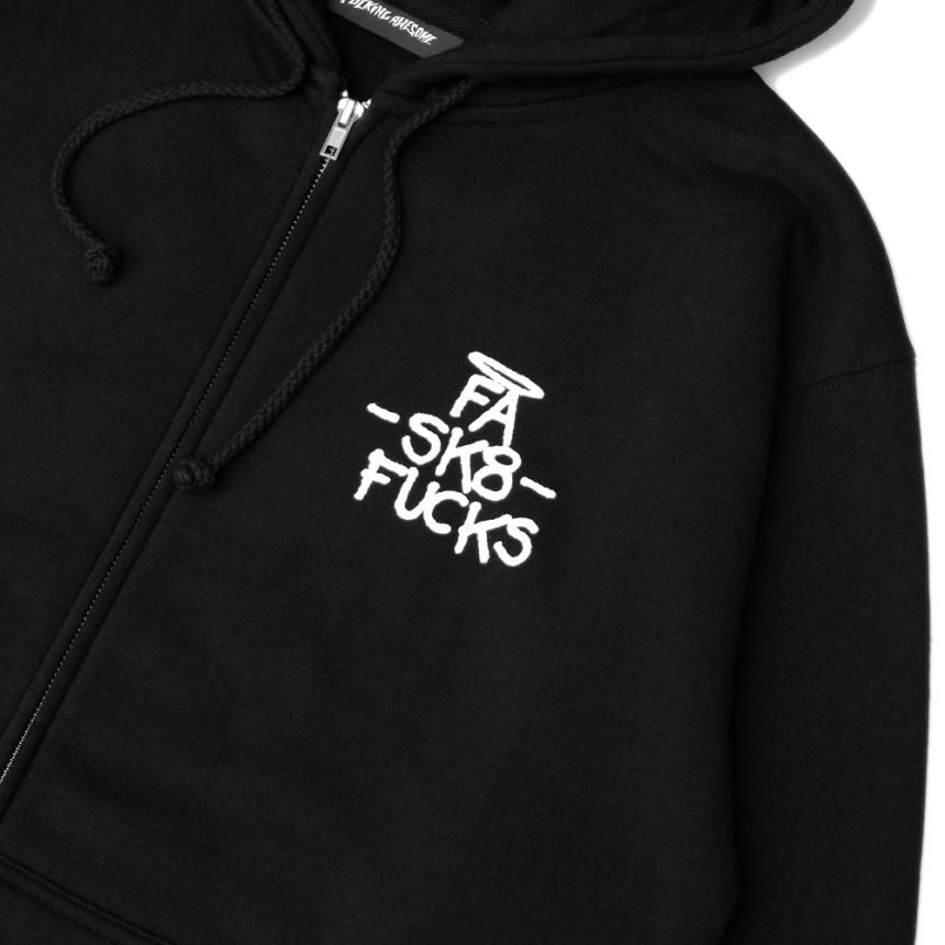 FUCKING AWESOME SK8 FUCKS ZIP HOODIE / BLACK (ファッキンオーサム