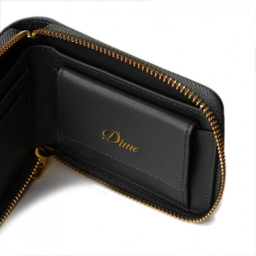 Dime Cursive Zip Wallet | ブラック財布 - HORRIBLE'S PROJECT