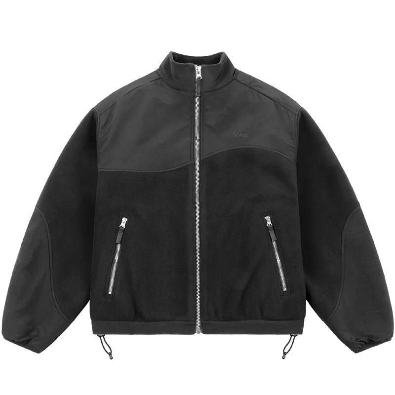 Dime Heavyweight Fleece Jacket | Black - HORRIBLE'S PROJECT