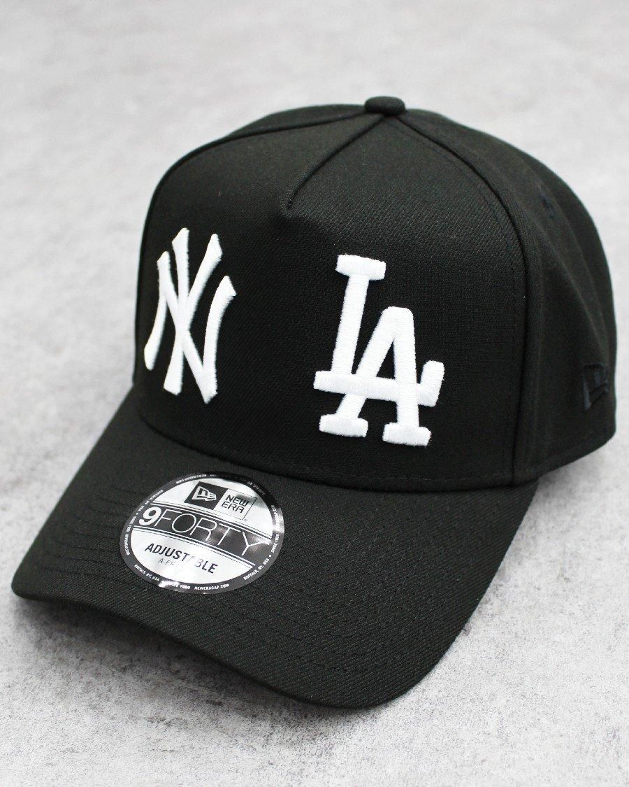 New Era MLB New York Yankees Los Angeles Dodgers Logo 9Forty A