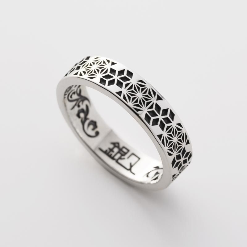麻の葉シルバーリング【単色】 - 銀久-GINKYU- シルバーアクセサリー