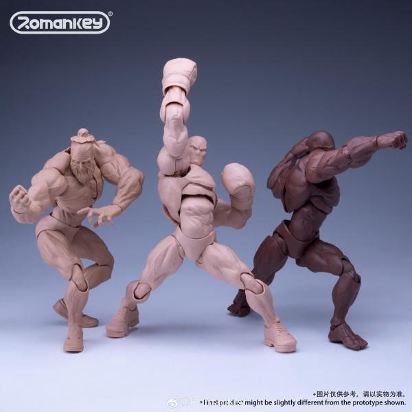 送料無料 1/12 Romankey X COWL UMS003 ヘッド付 筋肉版 男性素体