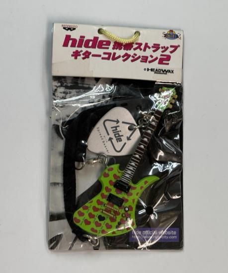 hide 携帯ストラップ ギターコレクション2 ピック付 MG-X（グリーン
