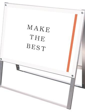 ポスター用スタンド看板 A1横両面ホワイト - 大阪堺市で日本製看板を